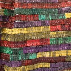 Pre Owned Bottega Veneta Multicolor Watersnake Limited Edition Lavorazione Fatta A Mano Satchel