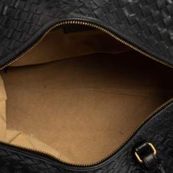 Bottega Veneta Black Intrecciato Leather Small Convertible Tote
