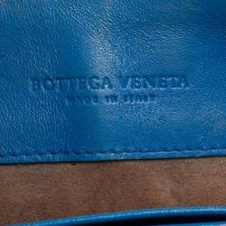 Pre Owned حقيبة كتف بوتيغا فينيتا أليمبيا جلد ثعبان أزرق
