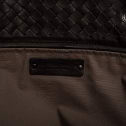 Pre Owned حقيبة يد بوتيغا فينيتا كابري كبيرة جلد انترشياتو بني كاكاو