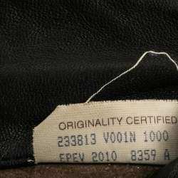 مملوكة مسبقًا Bottega Veneta Black Intrecciato Leather Turnlock Pouch