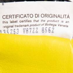 Pre Owned Bottega Veneta Multicolor Croc Embossed Leather And Fabric Frame Satchel