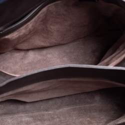Pre Owned Bottega Veneta Dark Brown Intrecciato Leather Tote