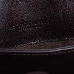 Pre Owned Bottega Veneta Dark Brown Intrecciato Leather Tote