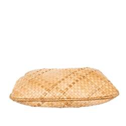 مملوكة مسبقًا Bottega Veneta Sand Beige Intrecciato Leather Large Veneta Hobo