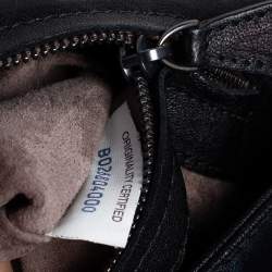 Pre Owned Bottega Veneta Black Intrecciato Leather Medium Olimpia Shoulder Bag