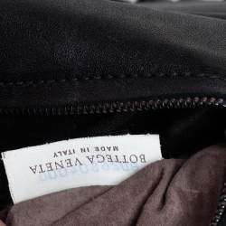 Pre Owned Bottega Veneta Black Intrecciato Leather Medium Olimpia Shoulder Bag