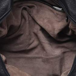 Pre Owned Bottega Veneta Black Intrecciato Leather Large Karung Bowling Bag