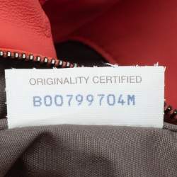 Pre Owned Bottega Veneta Orange Intrecciato Leather Tote