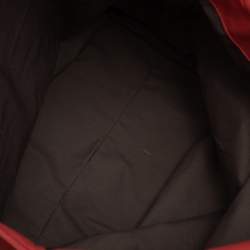 Pre Owned Bottega Veneta Orange Intrecciato Leather Tote