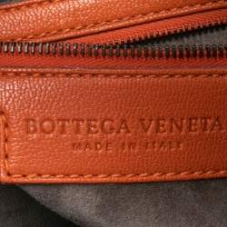 Pre Owned Bottega Veneta Multicolor Intrecciato Leather And Karung Trim Hobo Bag