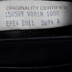 Pre Owned Bottega Veneta Black Intrecciato Leather Flap Continental Wallet