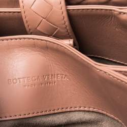  Bottega Veneta Beige Intrecciato Leather Mini Roma Tote