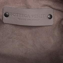 Pre Owned Bottega Veneta Taupe Intrecciato Leather Nodini Crossbody Bag