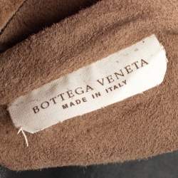 Pre Owned Bottega Veneta Black Intrecciato Leather Alumna Top Handle Bag