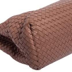 Pre Owned Bottega Veneta Pale Pink Intrecciato Leather Medium Tote