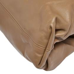 Pre Owned Bottega Veneta Brown Leather The Pouch Clutch