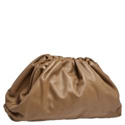 Pre Owned Bottega Veneta Brown Leather The Pouch Clutch