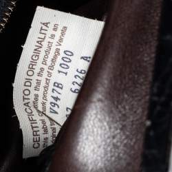 Pre Owned حقيبة ساتشل بوتيغا فينيتا جلد تمساح أسود بإطار 