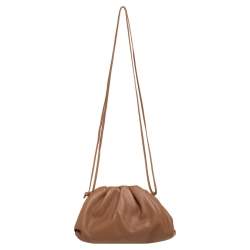 BOTTEGA VENETA Daniel Lee The Shoulder Pouch brown leather gathered hobo bag