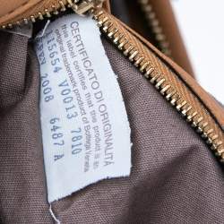 Pre Owned Bottega Veneta Beige Leather Intrecciato Large Veneta Hobo