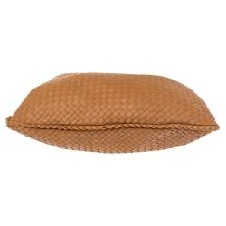 Pre Owned Bottega Veneta Beige Leather Intrecciato Large Veneta Hobo