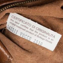 مملوكة مسبقًا Bottega Veneta Brown Embroidered Intrecciato Leather Tote