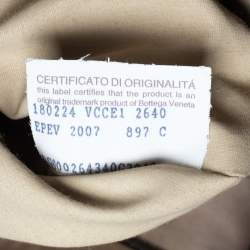 Pre Owned Bottega Veneta Tan Intrecciato Leather Drawstring Sling Backpack