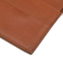 Pre Owned Bottega Veneta Mustard Leather Decorative Clasp Wallet