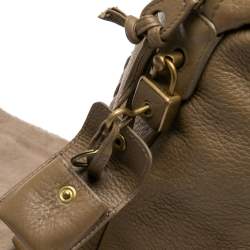 Pre Owned Bottega Veneta Beige Leather Tote