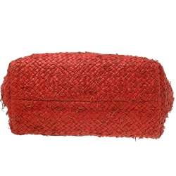 Pre Owned Bottega Veneta Orange Intrecciato Leather Large Cabat Tote