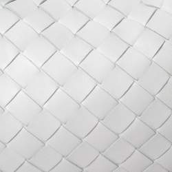 Pre Owned Bottega Veneta White Intrecciato Leather Mini BV Jodie Hobo