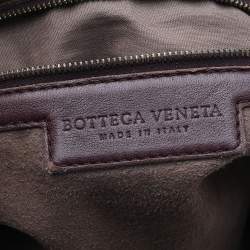 Pre Owned Bottega Veneta Brown Intrecciato Leather Medium New Ball Hobo 