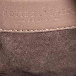 Pre Owned Bottega Veneta Beige Intrecciato Leather Medium Veneta Hobo