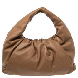 مملوكة مسبقًا Bottega Veneta Camel Brown Leather Medium The Shoulder Pouch Bag