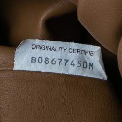 مملوكة مسبقًا Bottega Veneta Camel Brown Leather Medium The Shoulder Pouch Bag