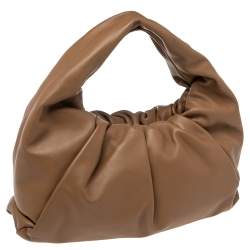 مملوكة مسبقًا Bottega Veneta Camel Brown Leather Medium The Shoulder Pouch Bag