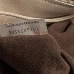 Bottega Veneta Beige Snakeskin Olimpia Shoulder Bag