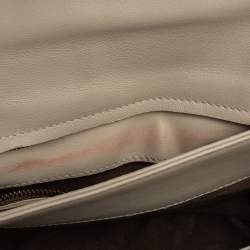 Bottega Veneta Beige Snakeskin Olimpia Shoulder Bag