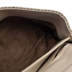 Bottega Veneta Beige Snakeskin Olimpia Shoulder Bag