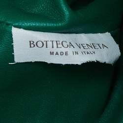 Pre Owned Bottega Veneta Green Intrecciato Leather  Mini The Pouch Shoulder Bag