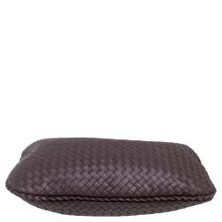 Pre Owned Bottega Veneta Brown Intrecciato Leather Small Veneta Hobo