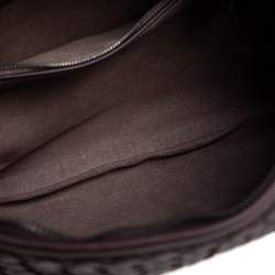 Pre Owned Bottega Veneta Brown Intrecciato Leather Small Veneta Hobo