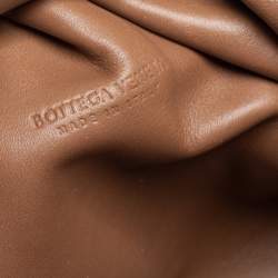 Pre Owned Bottega Veneta Tan Leather Mini The Pouch Bag