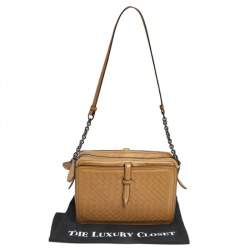 مملوكة مسبقًا حقيبة كاميرا بوتيغا فينيتا إنترشياتو جلد بيج