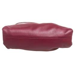 مملوكة مسبقًا حقيبة بوتيغا فينيتا بوش جلد أحمر داكن صغيرة