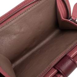 Pre Owned Bottega Veneta Tri Color Intrecciato Leather French Flap Wallet
