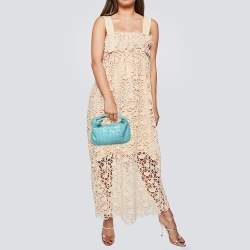 Pre Owned Bottega Veneta Turquoise Blue Intrecciato Leather Mini Jodie Hobo