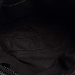 Pre Owned Bottega Veneta Black Intrecciato Leather Front Pocket Briefcase