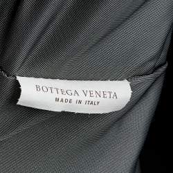 Pre Owned Bottega Veneta Grey Intrecciolusion Nylon Medium Tote